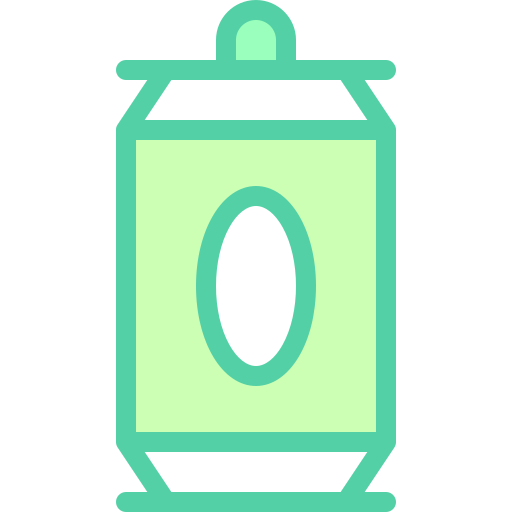 ソーダ缶 Detailed color Lineal color icon