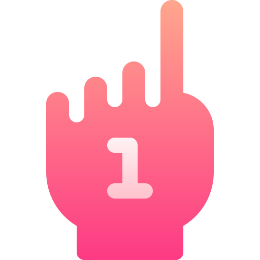 ręka z pianki Basic Gradient Gradient ikona