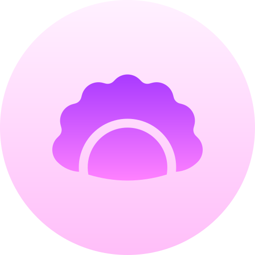 餃子 Basic Gradient Circular icon