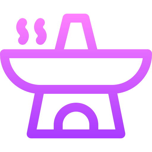 shabu shabu Basic Gradient Lineal color icon