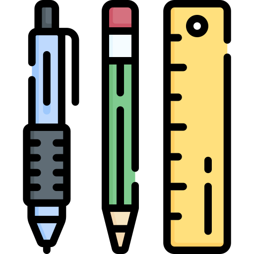 schulmaterial Special Lineal color icon