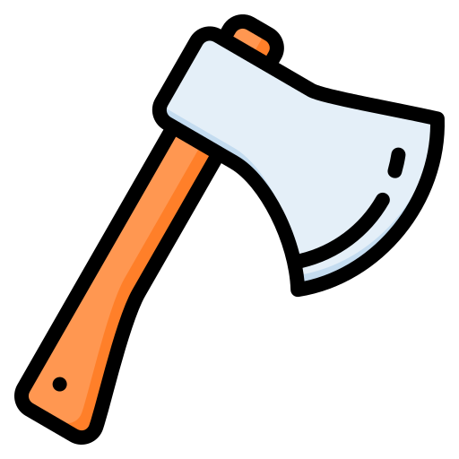 Wood axe Generic Outline Color icon