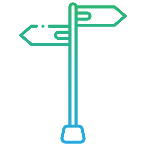 Directional sign Generic Gradient icon