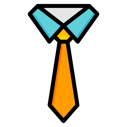 Tie Generic Outline Color icon