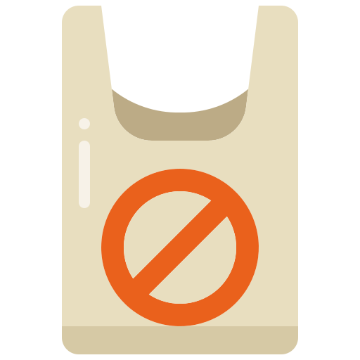 geen plastic zakken Generic Flat icoon