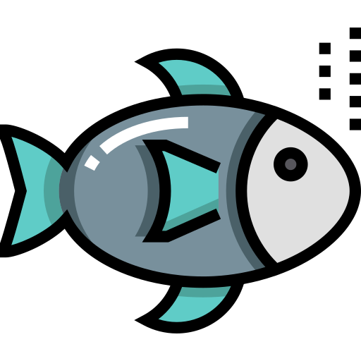 魚類 Detailed Straight Lineal color icon