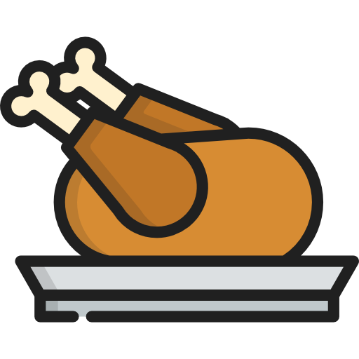 pollo asado Special Lineal color icono