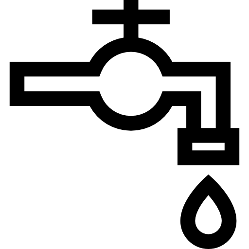 loodgieter Basic Straight Lineal icoon