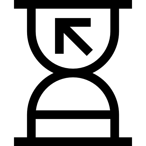zandloper Basic Straight Lineal icoon