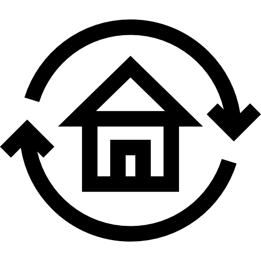 casas Basic Straight Lineal icono
