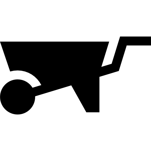 kruiwagen Basic Straight Filled icoon
