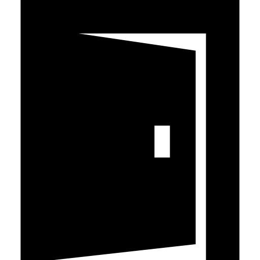 puerta Basic Straight Filled icono