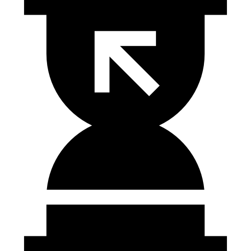 zegar piaskowy Basic Straight Filled ikona