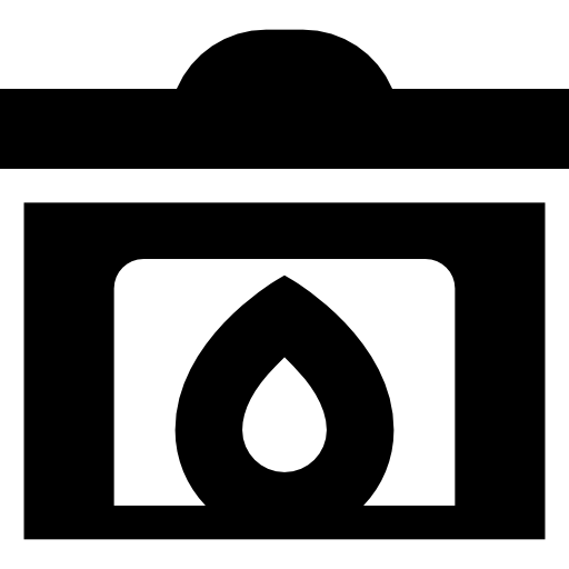 Hearth Basic Straight Filled icon