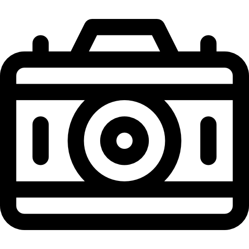 aparat fotograficzny Basic Rounded Lineal ikona