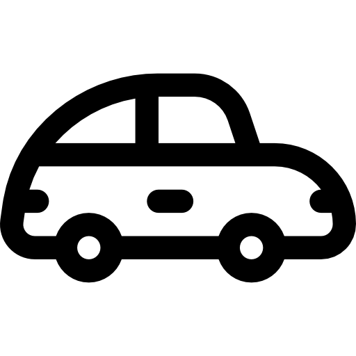 samochód Basic Rounded Lineal ikona