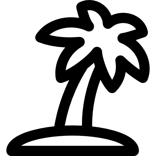 섬 Basic Rounded Lineal icon