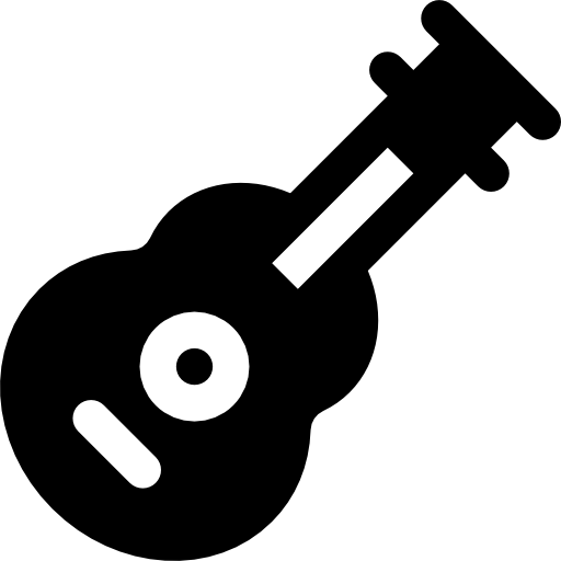akustische gitarre Basic Rounded Filled icon