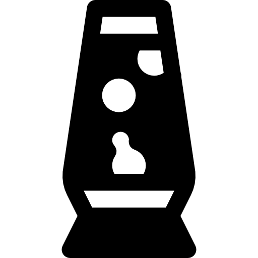 Lava lamp Basic Rounded Filled icon