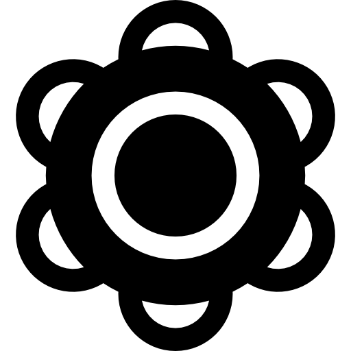 Flower Basic Rounded Filled icon