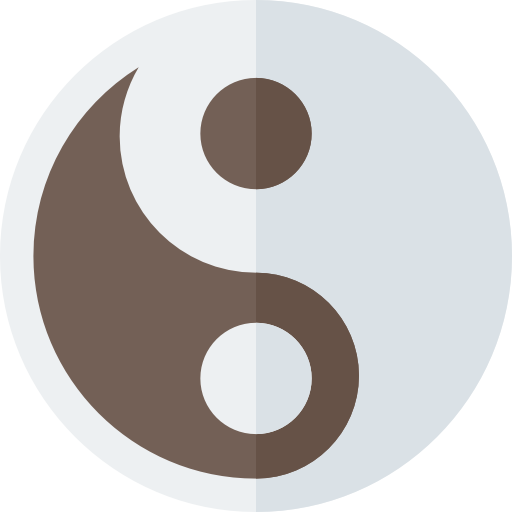 陰陽 Basic Rounded Flat icon