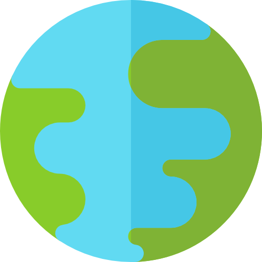 지구 행성 Basic Rounded Flat icon