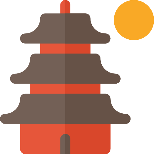 pagode Basic Rounded Flat icon