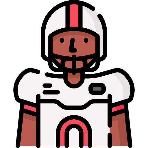 giocatore di football americano Special Lineal color icona