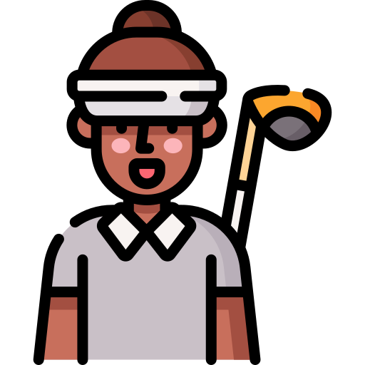 Golf player Special Lineal color icon