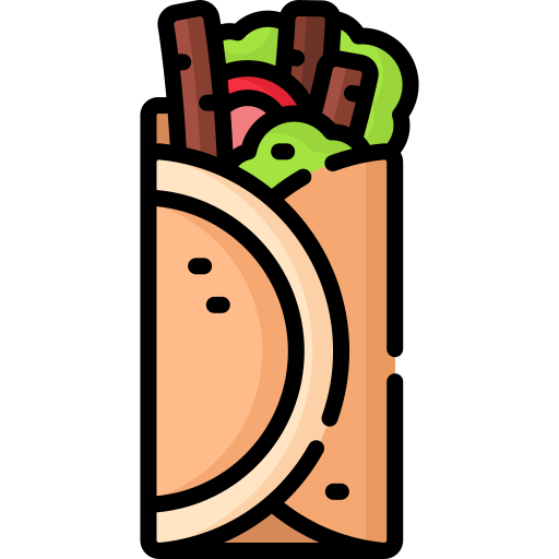 Shawarma Special Lineal color icon