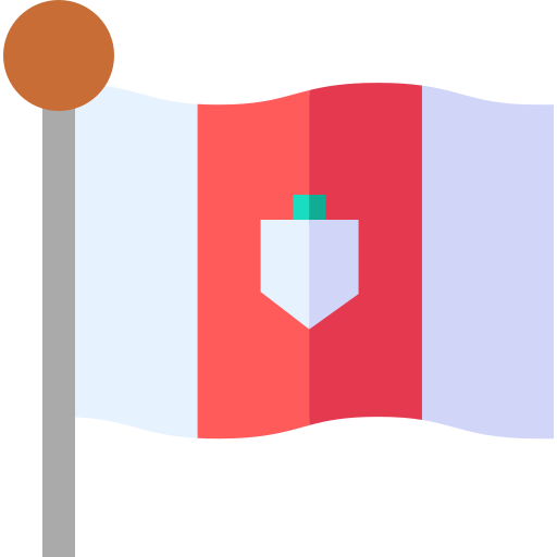 bandiera Basic Straight Flat icona
