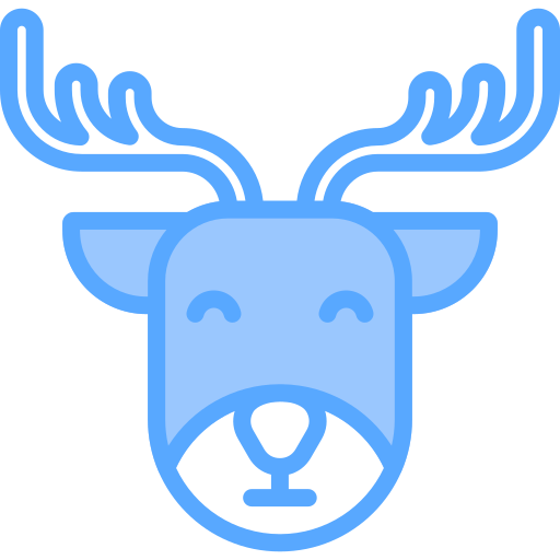 Reindeer Generic Blue icon
