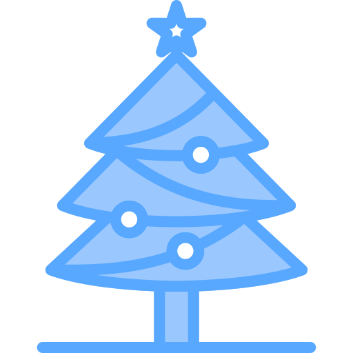 albero di natale Generic Blue icona