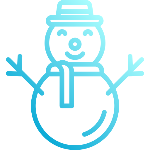 sneeuwman Generic Gradient icoon