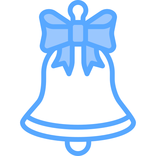 Christmas bell Generic Blue icon