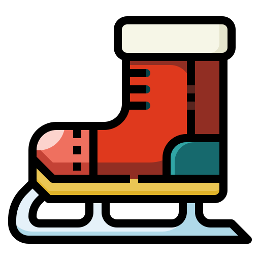 아이스 스케이팅 신발 PongsakornRed Lineal Color icon
