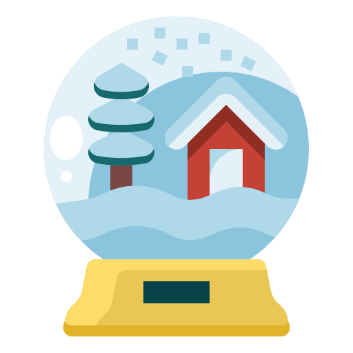 Śnieżna kula PongsakornRed Flat ikona