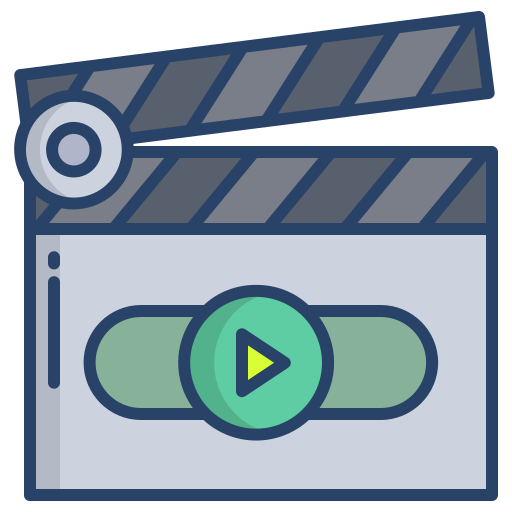 clapperboard Icongeek26 Linear Colour icon
