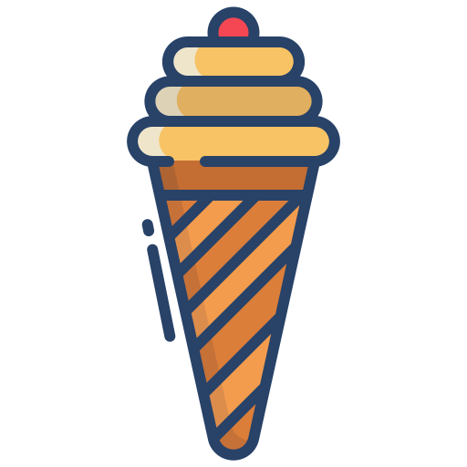 Ice cream cone Icongeek26 Linear Colour icon