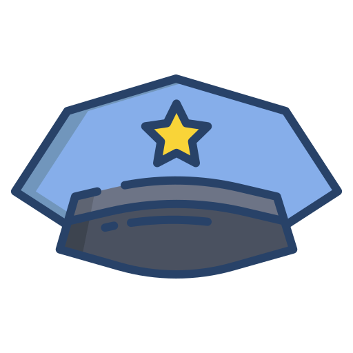 cappello della polizia Icongeek26 Linear Colour icona