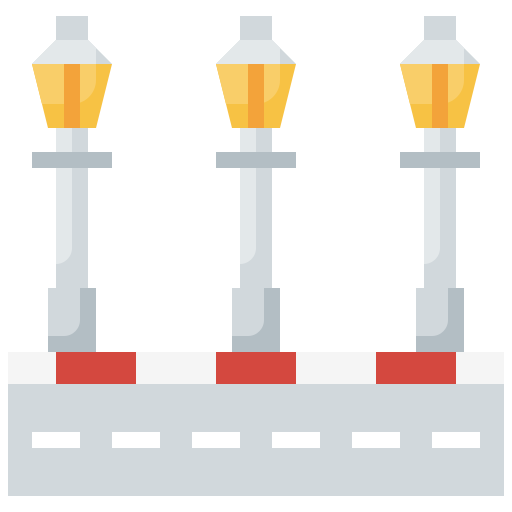 Street lamp Surang Flat icon