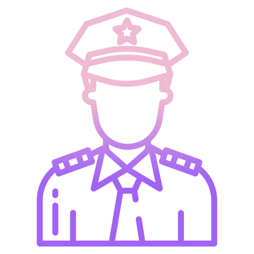 policía Icongeek26 Outline Gradient icono