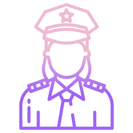 경찰 Icongeek26 Outline Gradient icon