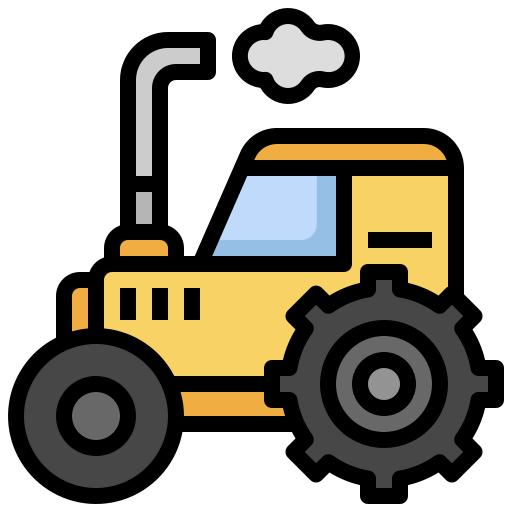 Tractor Surang Lineal Color icon