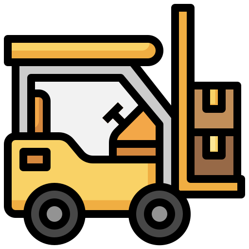 Forklift Surang Lineal Color icon
