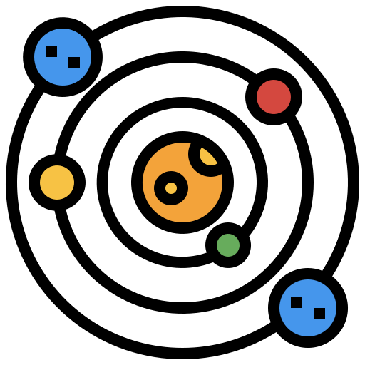 Solar system Surang Lineal Color icon