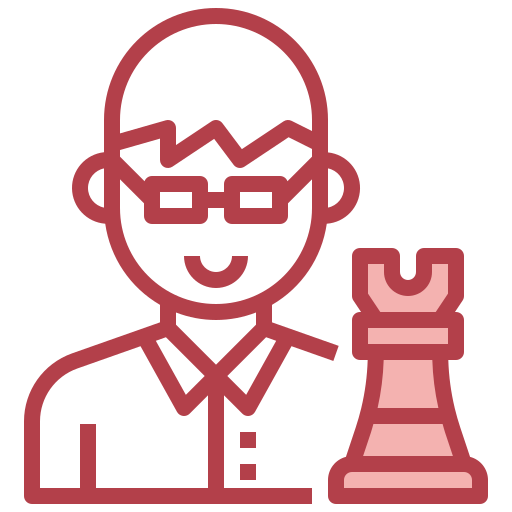 joueur d'échec Surang Red Icône