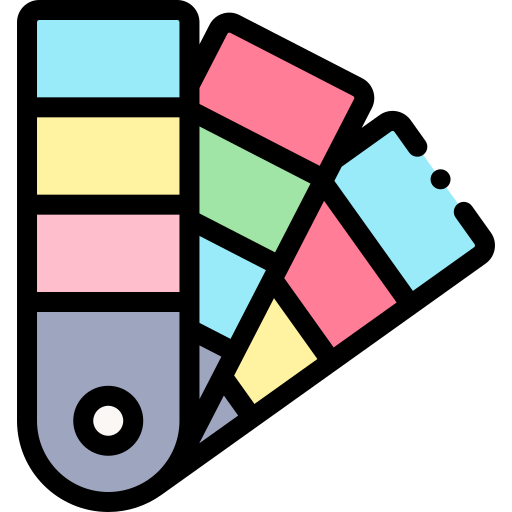 paleta kolorów Detailed Rounded Lineal color ikona