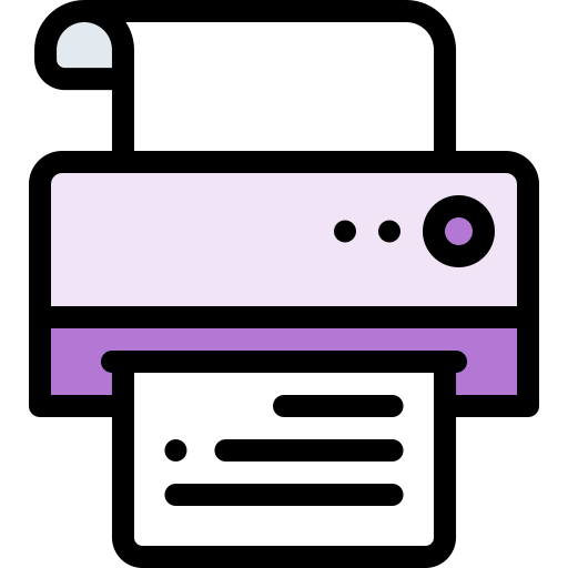 drucker Detailed Rounded Lineal color icon
