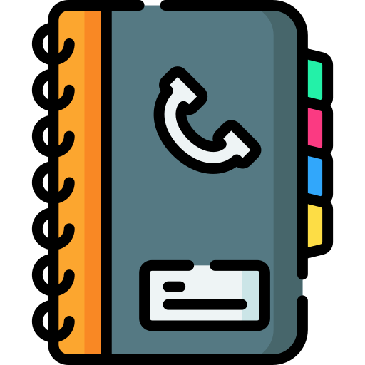 directorio telefónico Special Lineal color icono